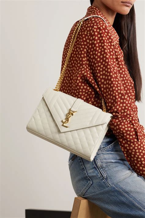 white ysl bag replica|ysl monogram envelope bag.